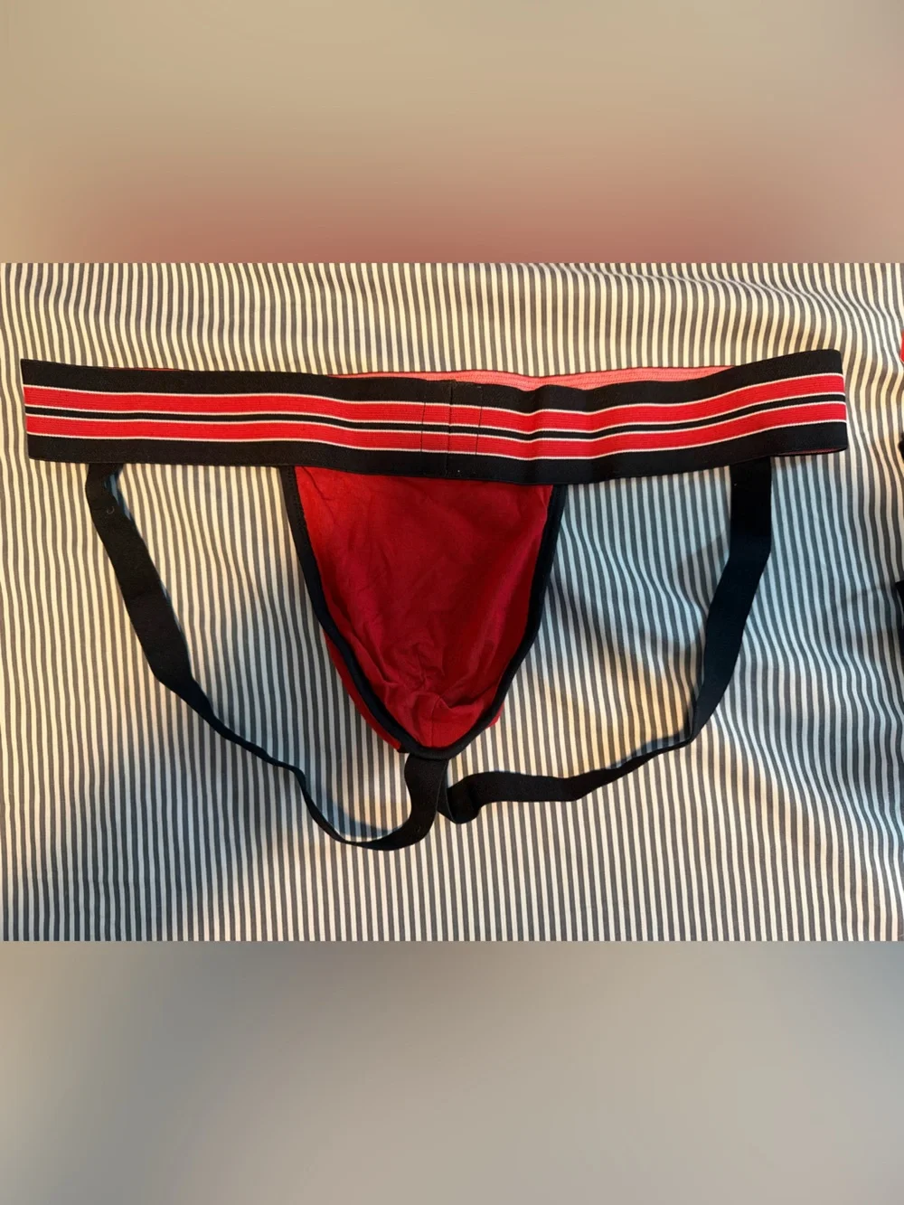 Nasty Pig Red and Blue 2 pack jocks with Black Center Panel. New  XXL